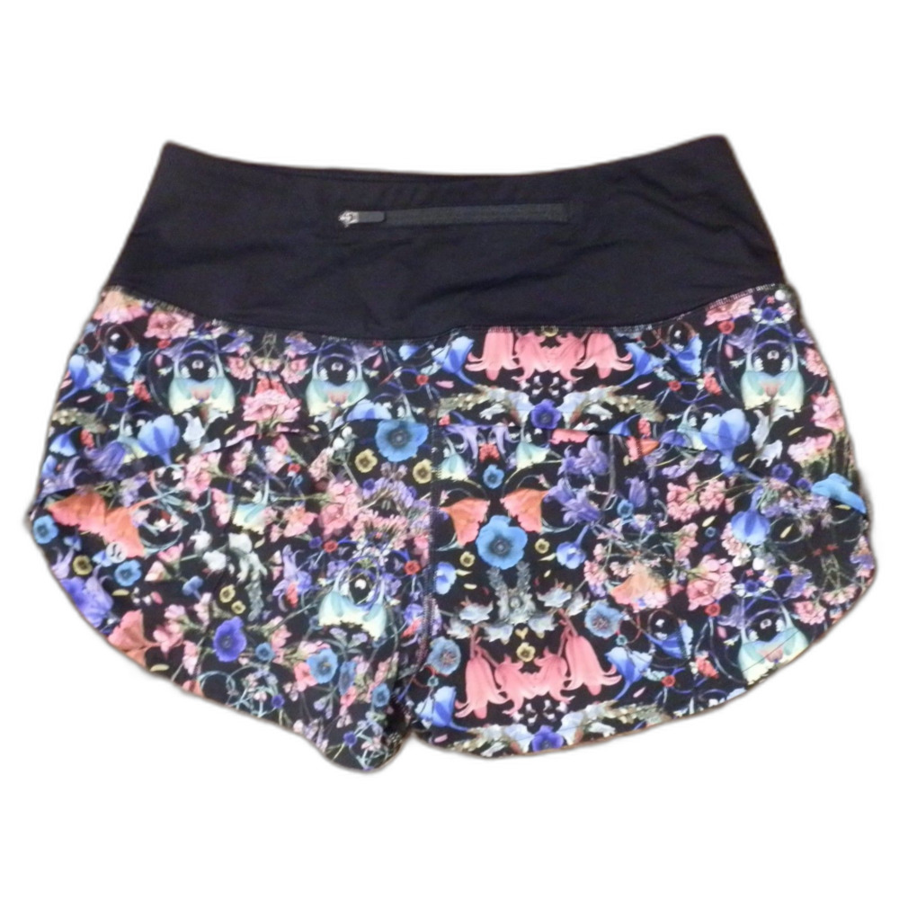 Lululemon Athletica Flowerscope Speed Up Lined High-Rise Shorts Women's Size 6 - Picture 4 of 5
